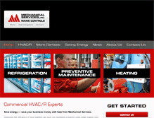 Tablet Screenshot of mechanicalservices.com